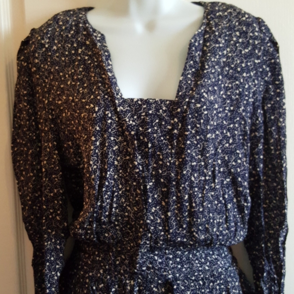 Mirrors Il Maxi Length Vintage Pleated Dress - Picture 1 of 12